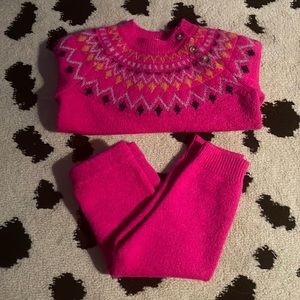 Cat + Jack Fair Aisle Sweater and Bottom Set